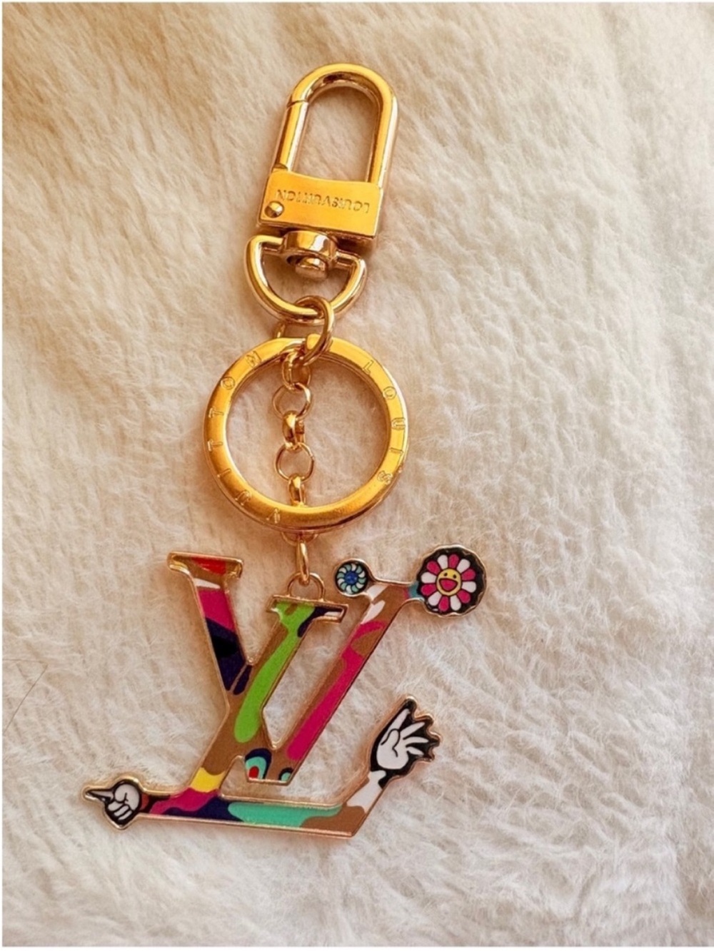 Louis Vuitton Multicolor LV Charm Keychain - Picture 3 of 5